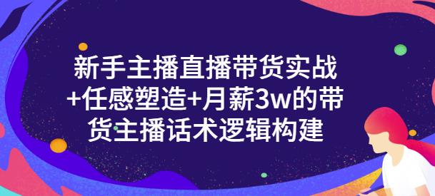 新手主播直播带货实战+信任感塑造+月薪3w的带货主播话术逻辑构建时点搞钱-网创项目资源站-副业项目-创业项目-搞钱项目时点搞钱