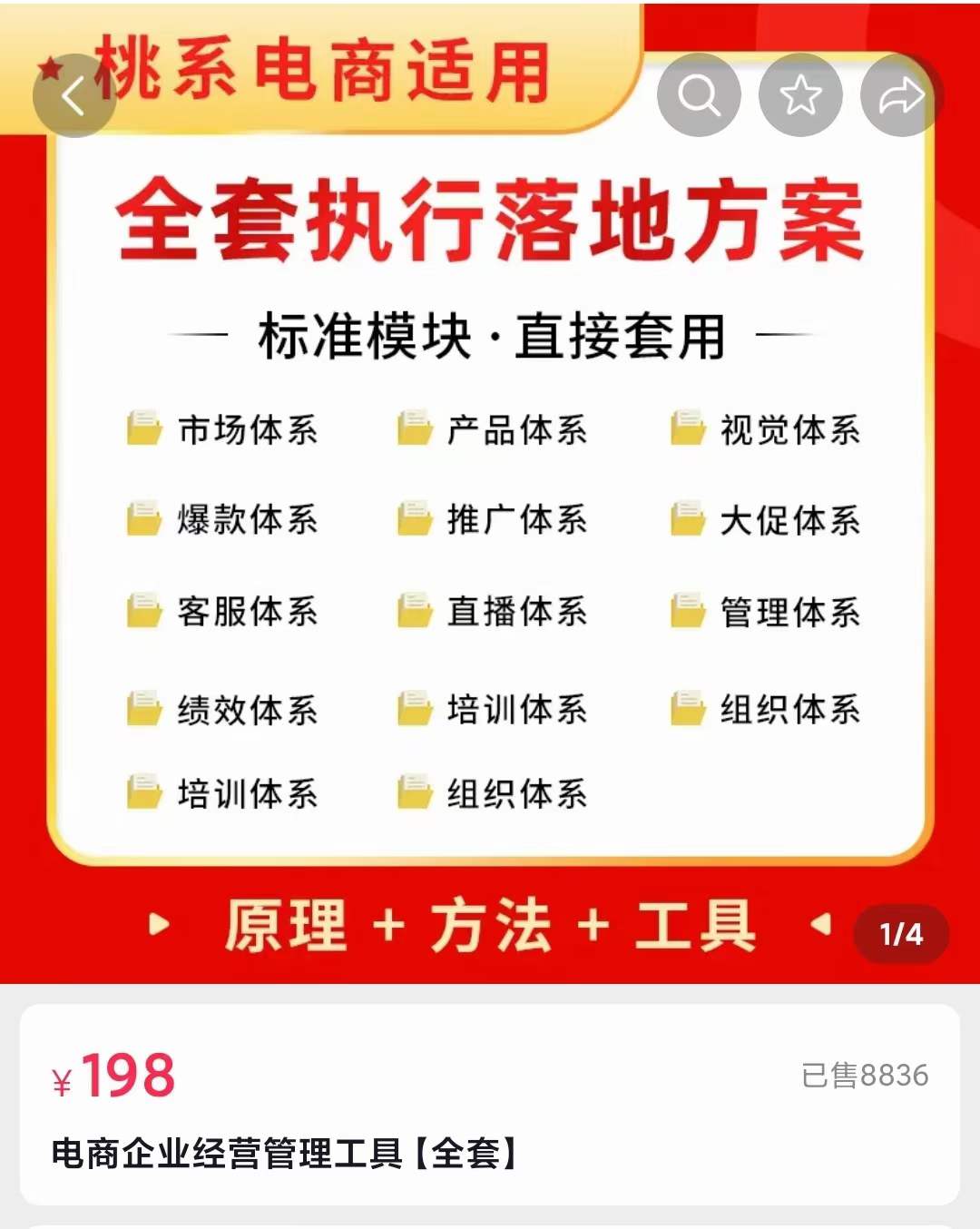 外面卖198·电商企业经营管理工具：全套执行落地方案 标准模块·直接套用时点搞钱-网创项目资源站-副业项目-创业项目-搞钱项目时点搞钱
