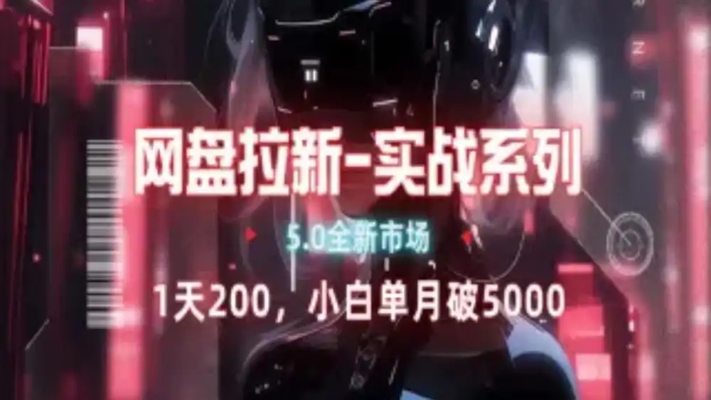 网盘拉新注册渠道和拉新步骤+细节技巧时点搞钱-网创项目资源站-副业项目-创业项目-搞钱项目时点搞钱