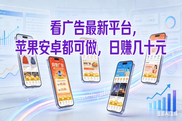 看广告最新平台，苹果安卓都可做，日赚几十元时点搞钱-网创项目资源站-副业项目-创业项目-搞钱项目时点搞钱