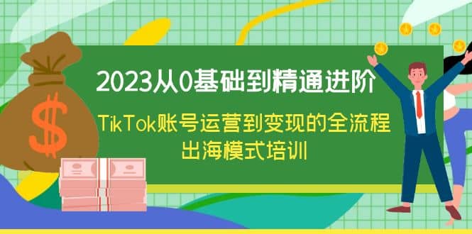 2023从0基础到精通进阶，TikTok账号运营到变现的全流程出海模式培训时点搞钱-网创项目资源站-副业项目-创业项目-搞钱项目时点搞钱
