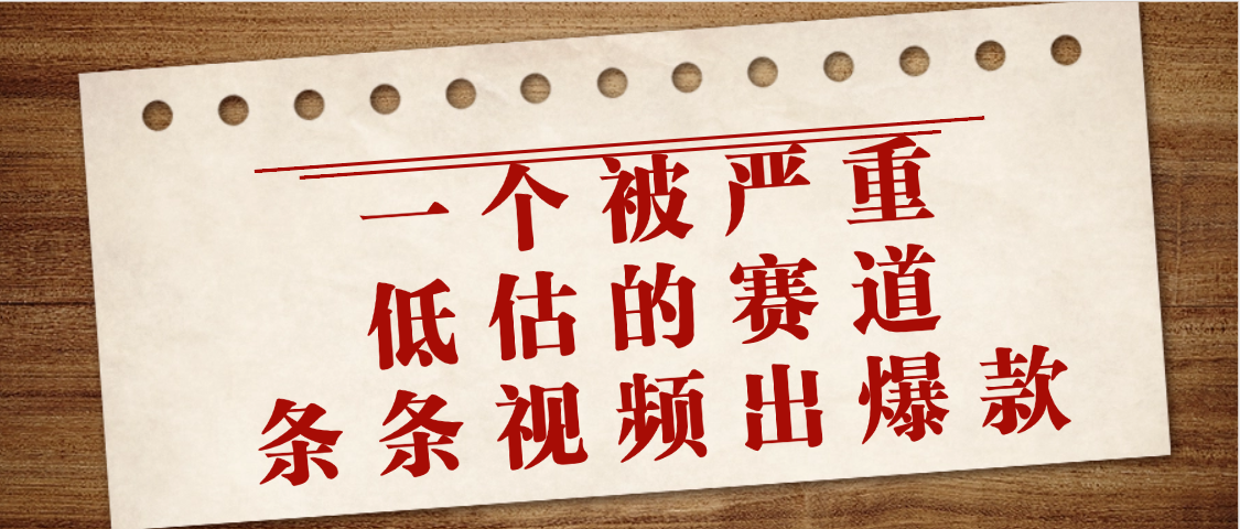 一个被严重低估的赛道,条条视频出爆款,一个月变现3万+时点搞钱-网创项目资源站-副业项目-创业项目-搞钱项目时点搞钱