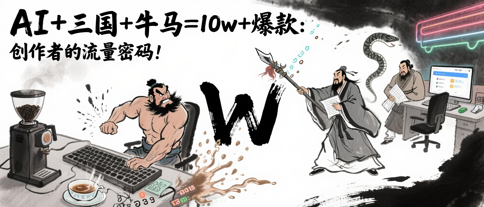 AI+三国+牛马=10w+爆款:创作者的流量密码!时点搞钱-网创项目资源站-副业项目-创业项目-搞钱项目时点搞钱