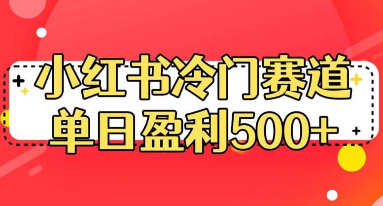 小红书冷门赛道，单日盈利500+【揭秘】时点搞钱-网创项目资源站-副业项目-创业项目-搞钱项目时点搞钱