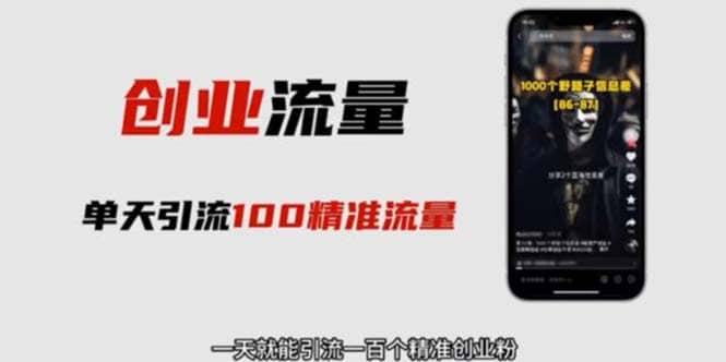 自媒体音频加图文制作视频 一天引流一百个精准创业粉【音频软件+图片素材】时点搞钱-网创项目资源站-副业项目-创业项目-搞钱项目时点搞钱