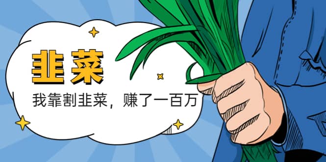 我靠割韭菜 赚了一百万时点搞钱-网创项目资源站-副业项目-创业项目-搞钱项目时点搞钱