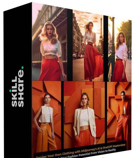 利用 Midjourneys Ai 人工智能设计自己的服装AI大师班-10节课-中英字幕时点搞钱-网创项目资源站-副业项目-创业项目-搞钱项目时点搞钱