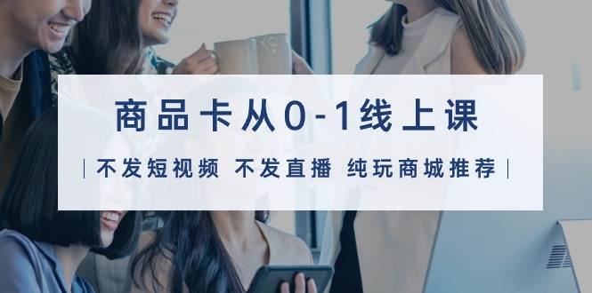 商品卡从0-1线上课（不发短视频 不发直播 纯玩商城推荐）32节课时点搞钱-网创项目资源站-副业项目-创业项目-搞钱项目时点搞钱